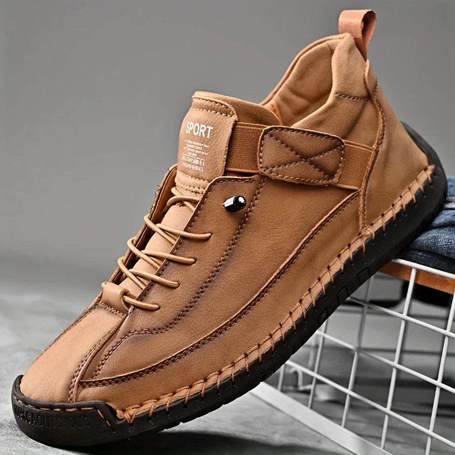 Mostelo Leather Sneakers – Soft Comfort & Orthopedic Support