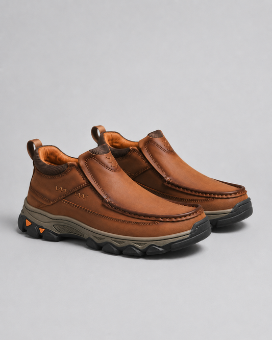 Men's Vintage Genuine Leather Slip-On Walking Shoes