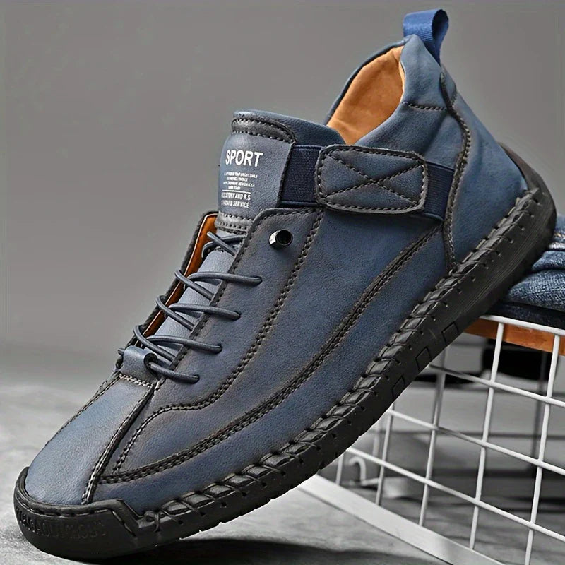 Mostelo Leather Sneakers – Soft Comfort & Orthopedic Support