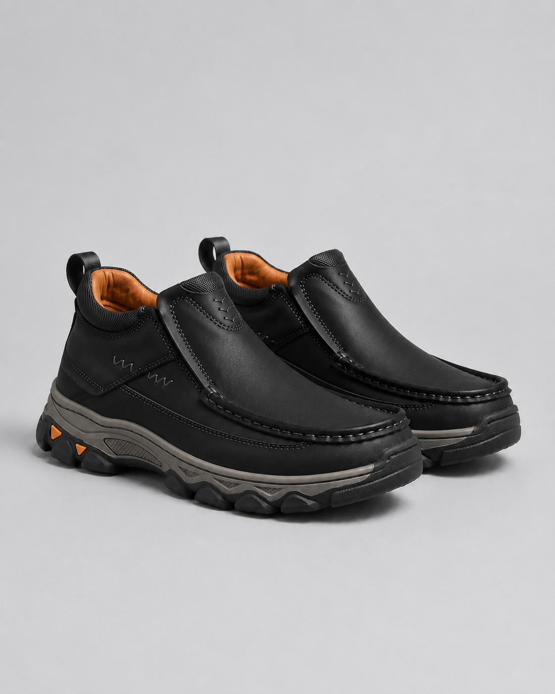 Men's Vintage Genuine Leather Slip-On Walking Shoes