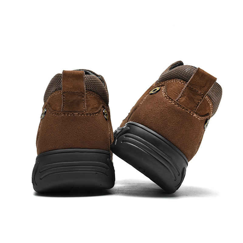 Mostelo® - Men's Leather Boots Leather Casual Men's Shoes Short Boots Outdoor Work Boots Suede Snow Boots