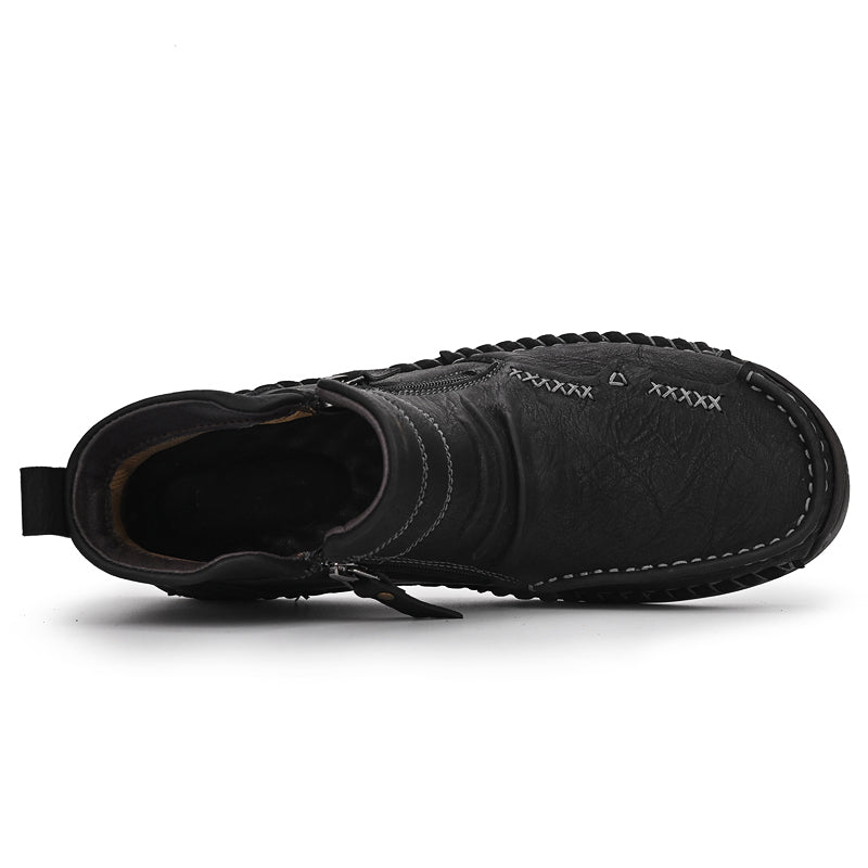 Mostelo® - Men's Soft And Breathable Zipper Outdoor Tooling Boots V2