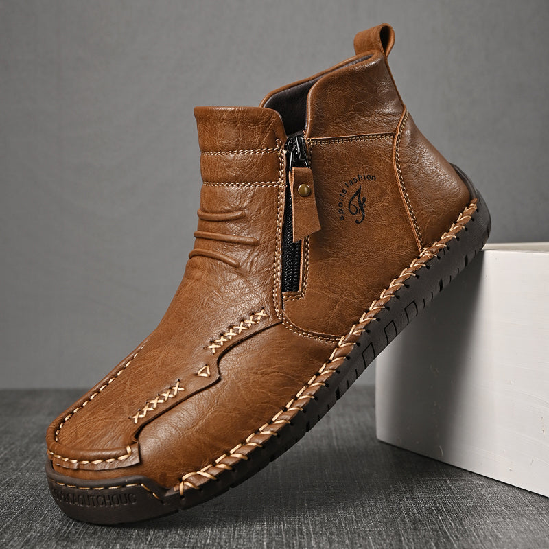 Mostelo® - Men's Soft And Breathable Zipper Outdoor Tooling Boots V2