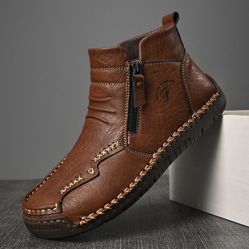 Mostelo® - Men's Soft And Breathable Zipper Outdoor Tooling Boots V2
