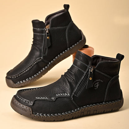 Mostelo® - Men's Soft And Breathable Zipper Outdoor Tooling Boots V2