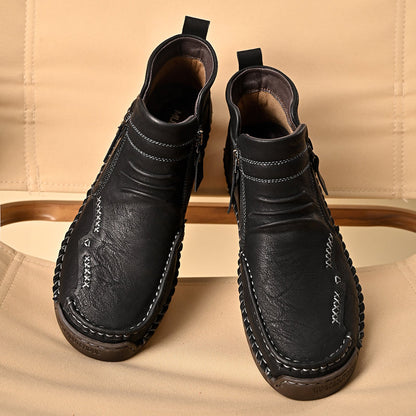 Mostelo® - Men's Soft And Breathable Zipper Outdoor Tooling Boots V2