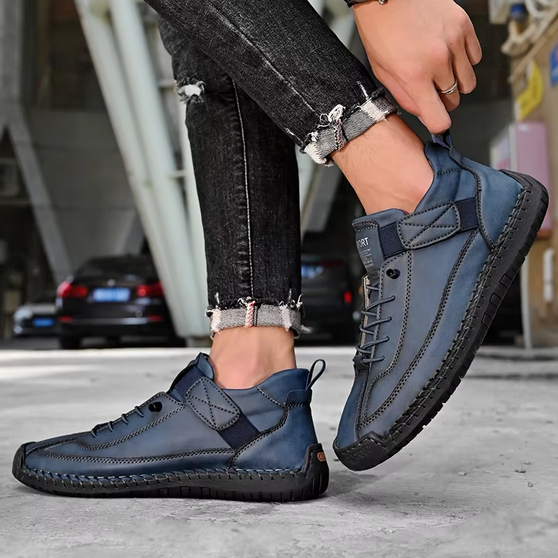 Mostelo Leather Sneakers – Soft Comfort & Orthopedic Support