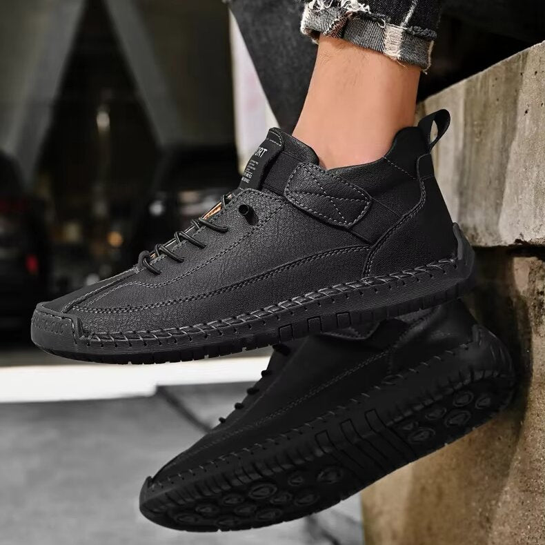 Mostelo Leather Sneakers – Soft Comfort & Orthopedic Support