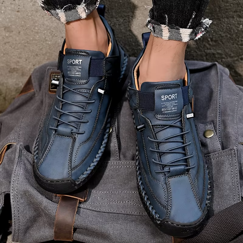 Mostelo Leather Sneakers – Soft Comfort & Orthopedic Support