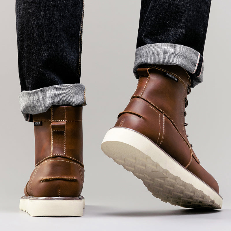 Mostelo Mens Boots  Casual Boots For Men Waterproof Chukka Boots Mens