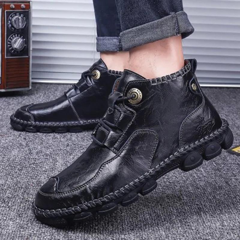 Mostelo™ -Men's Hand Stitching Casual Large Size Boots