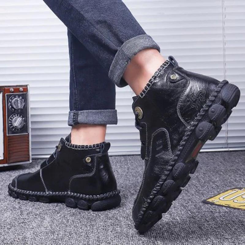 Mostelo™ -Men's Hand Stitching Casual Large Size Boots