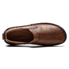 Men's Casual Shoes Hand Stitching Fashion Slip-on