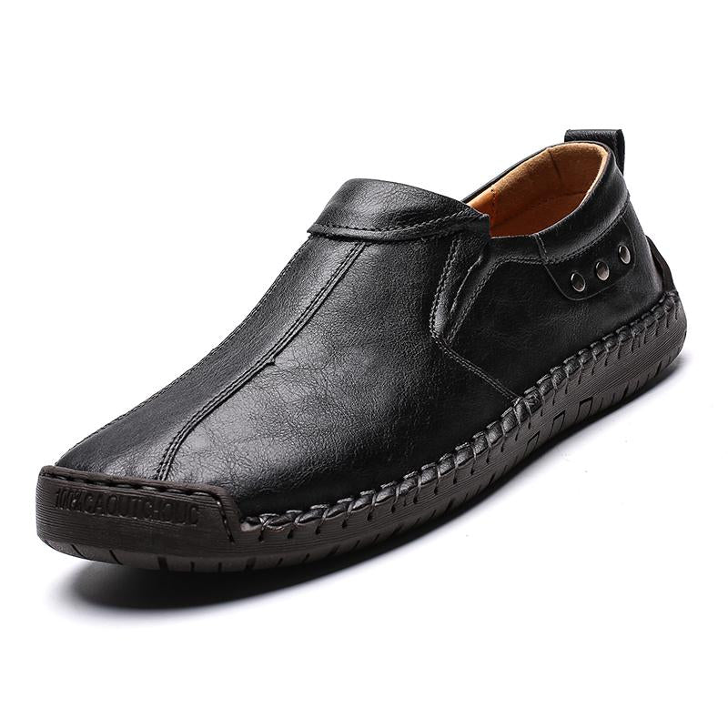 Men's Casual Shoes Hand Stitching Fashion Slip-on