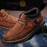 Men's outdoor equipment sewing recreational leather shoes