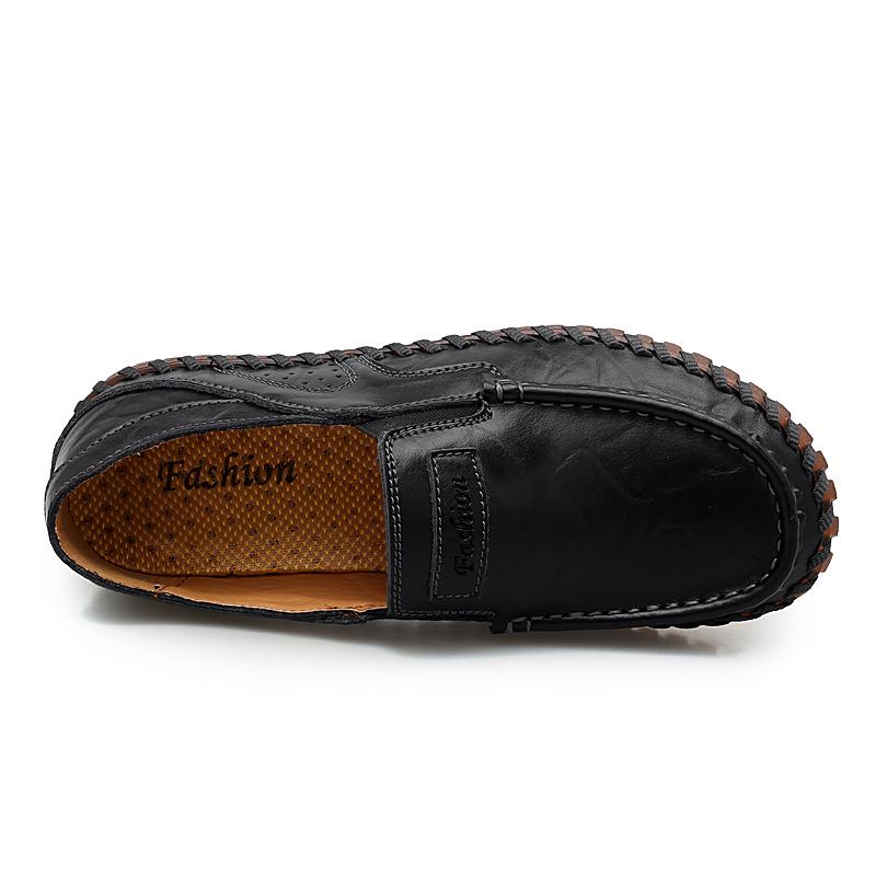 Men's leisure comfortable sewing leather shoes