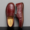 Men's leisure comfortable sewing leather shoes