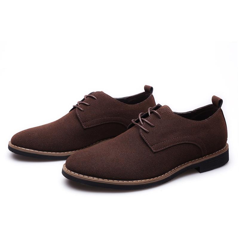Men's shoes leather shoes PU suede shoes large size casual shoes leather shoes