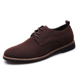 Men's shoes leather shoes PU suede shoes large size casual shoes leather shoes