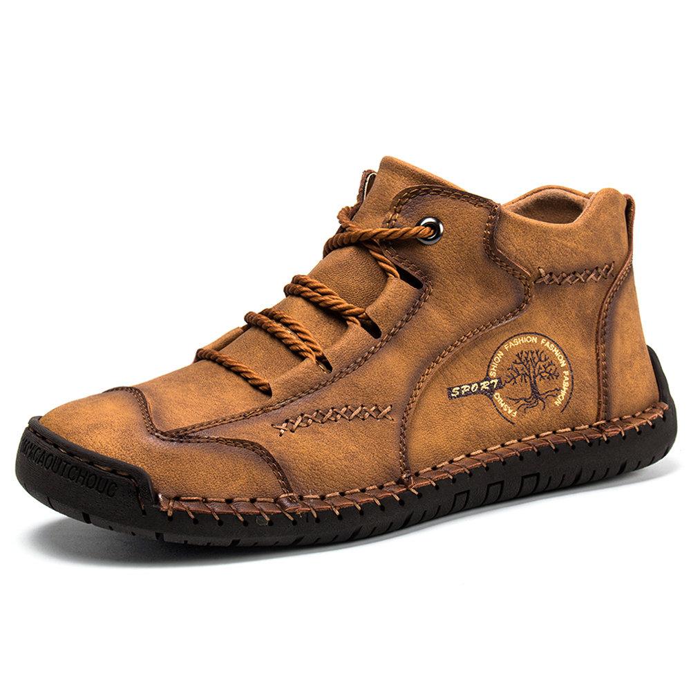 Mostelo™ -Men Vintage Hand Stitching Comfort Soft Leather Boots