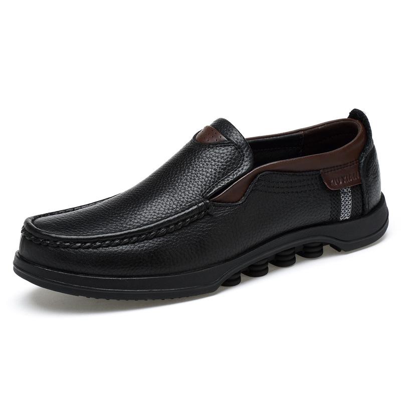 Men's Large Size Faux Leather Slip On Soft Casual Shoes