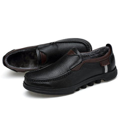 Men's Large Size Faux Leather Slip On Soft Casual Shoes