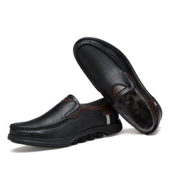 Men's Large Size Faux Leather Slip On Soft Casual Shoes