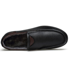 Men's Large Size Faux Leather Slip On Soft Casual Shoes