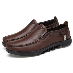 Men's Large Size Faux Leather Slip On Soft Casual Shoes
