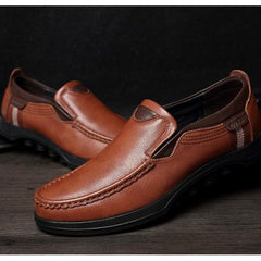 Men's Large Size Faux Leather Slip On Soft Casual Shoes