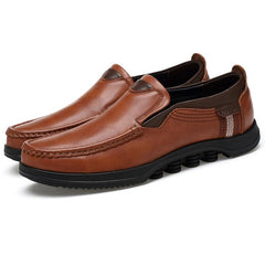 Men's Large Size Faux Leather Slip On Soft Casual Shoes