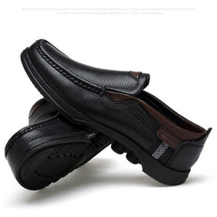 Men's Large Size Faux Leather Slip On Soft Casual Shoes