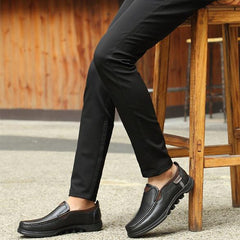 Men's Large Size Faux Leather Slip On Soft Casual Shoes
