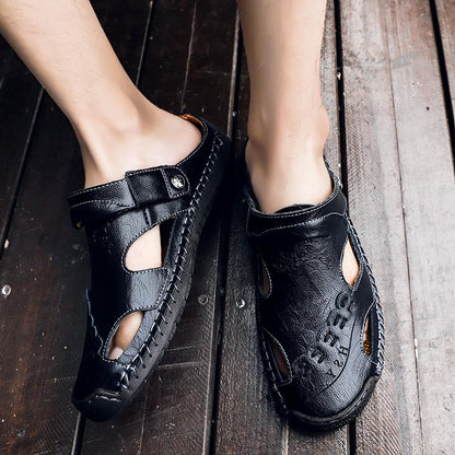 Mostelo™ Men's casual breathable handmade leather sandals