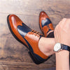 Men's Retro Leather Non Slip Business Formal Shoes