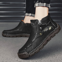 Mostelo® -  Men's Soft And Breathable Zipper Outdoor Tooling Boots V1