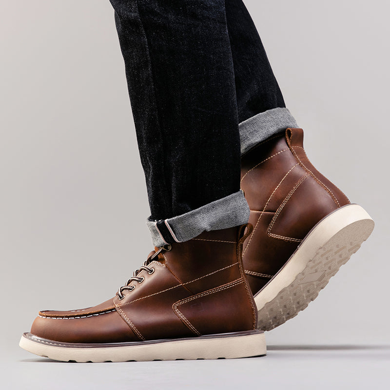 Mostelo Mens Boots  Casual Boots For Men Waterproof Chukka Boots Mens