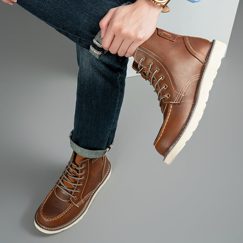 Mostelo Mens Boots  Casual Boots For Men Waterproof Chukka Boots Mens