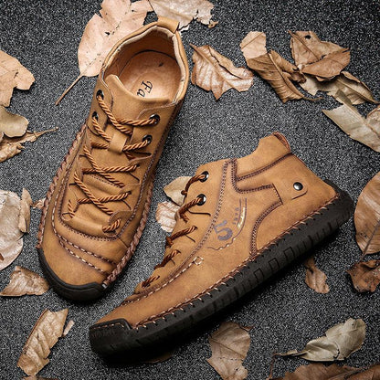 Mostelo™ - Men Hand Stitching Fashionable High-top Leather Boots