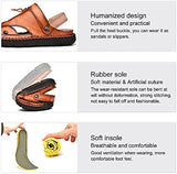 Mostelo  Men'S Sandals Outdoor Leather Closed Toe Beach Shoes