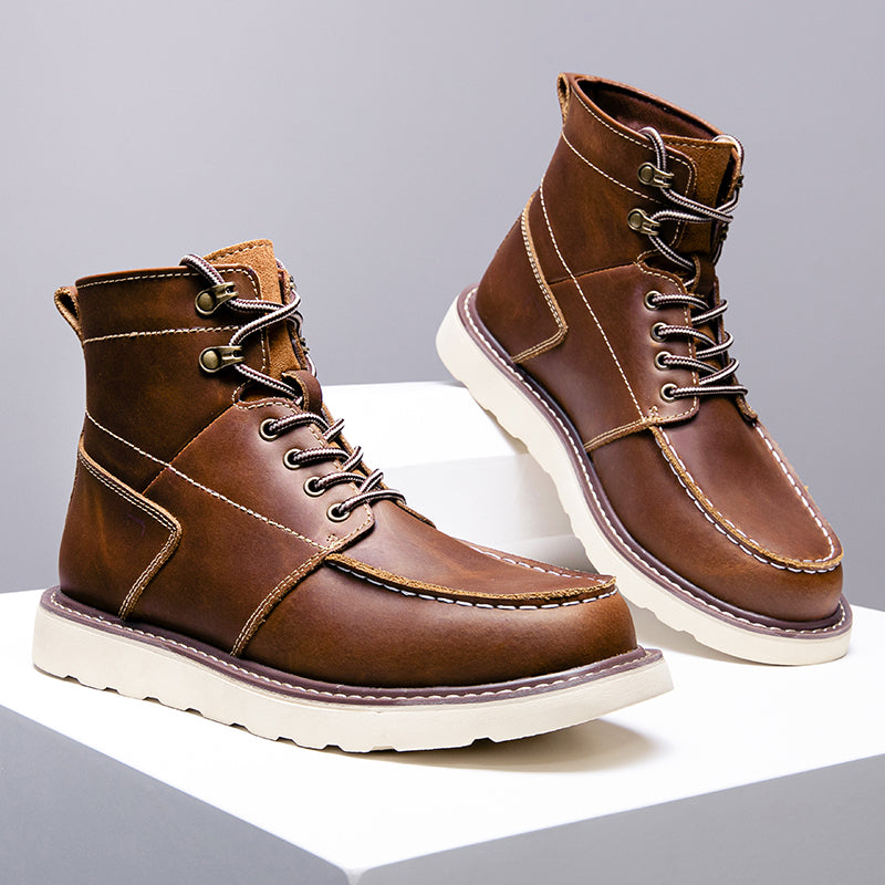 Mostelo Mens Boots  Casual Boots For Men Waterproof Chukka Boots Mens