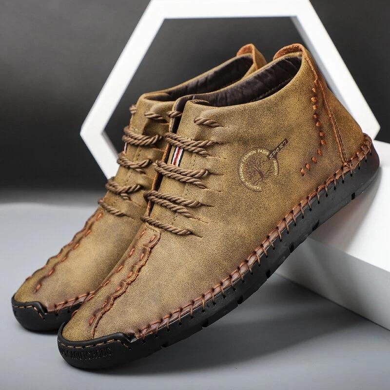 Men Trend Wear-resistant Leather Shoes