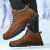 Mostelo® - Men's Leather Boots Leather Casual Men's Shoes Short Boots Outdoor Work Boots Suede Snow Boots