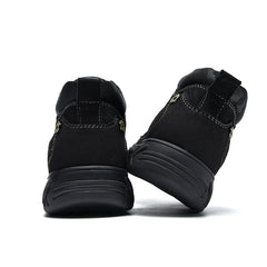 Mostelo® - Men's Leather Boots Leather Casual Men's Shoes Short Boots Outdoor Work Boots Suede Snow Boots