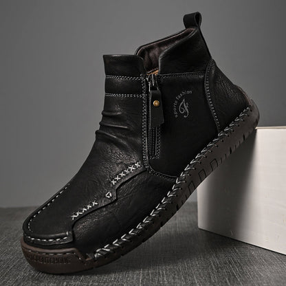 Mostelo® - Men's Soft And Breathable Zipper Outdoor Tooling Boots V2