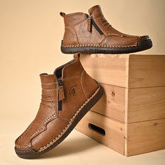 Mostelo® - Men's Soft And Breathable Zipper Outdoor Tooling Boots V2