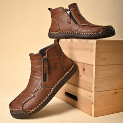 Mostelo® - Men's Soft And Breathable Zipper Outdoor Tooling Boots V2