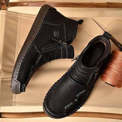 Mostelo® - Men's Soft And Breathable Zipper Outdoor Tooling Boots V2