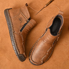 Mostelo® - Men's Soft And Breathable Zipper Outdoor Tooling Boots V2