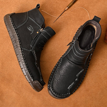 Mostelo® - Men's Soft And Breathable Zipper Outdoor Tooling Boots V2